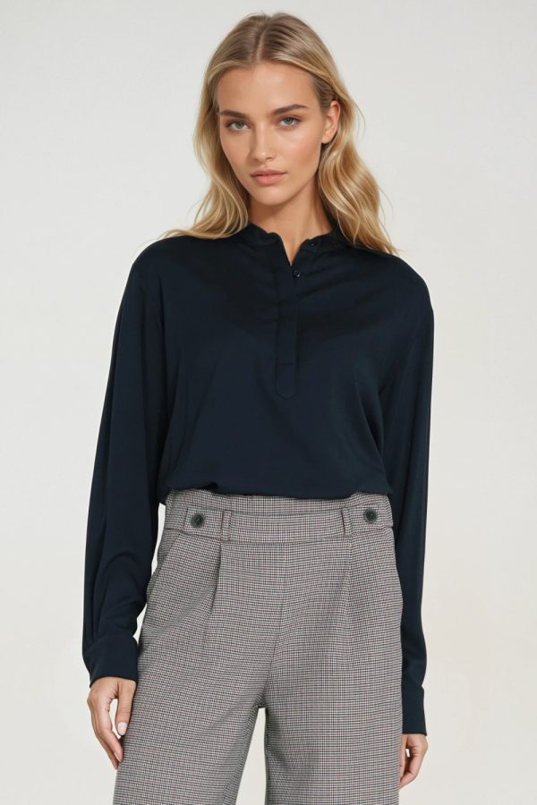 navy blue Blouse model 219775 Nife