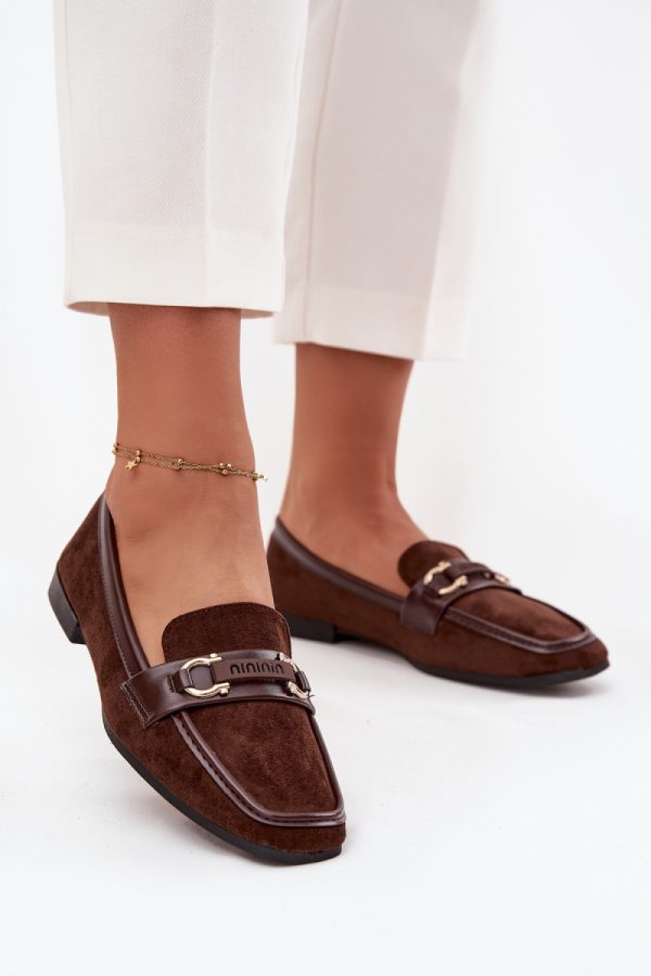 Brown Loafers in Moccasins, Loafers with Fabric, Footbed, Upper Height and Heel Height