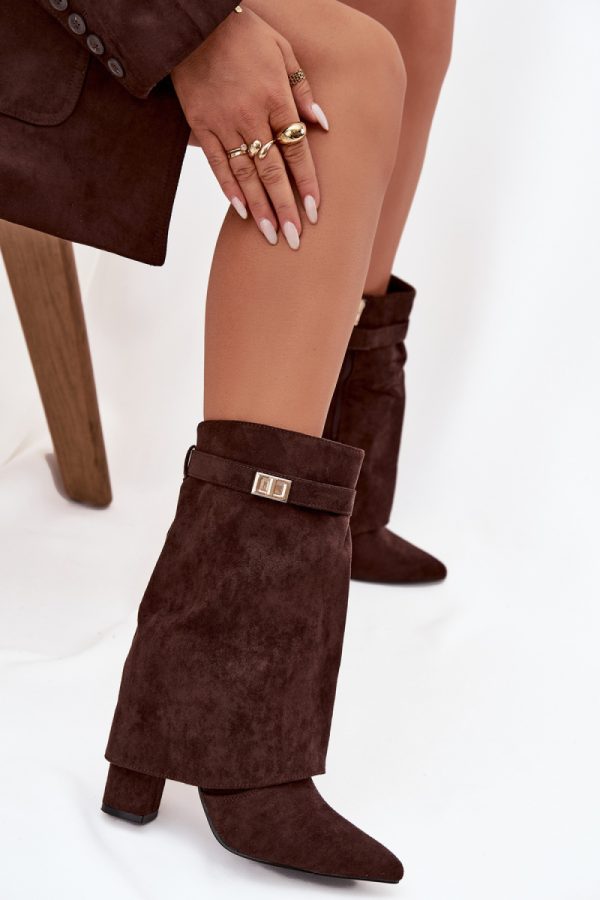 brown Heel boots model 219840 Step in style