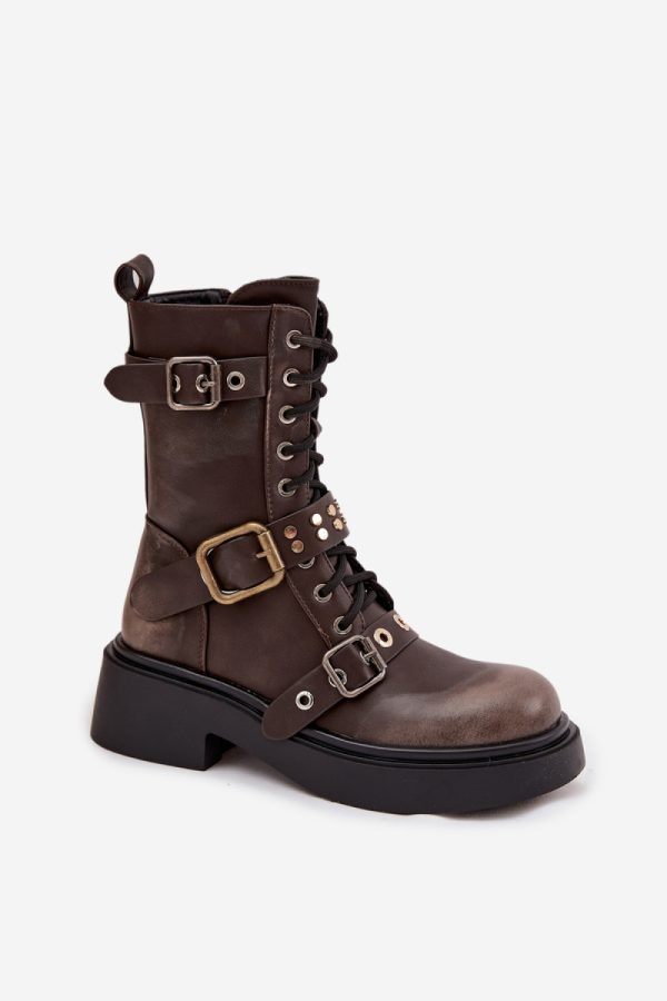 brown Bootie model 219841 Step in style