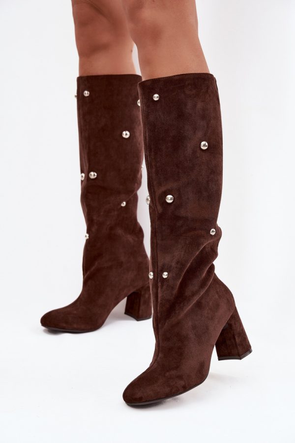 brown Heel boots model 219863 Step in style