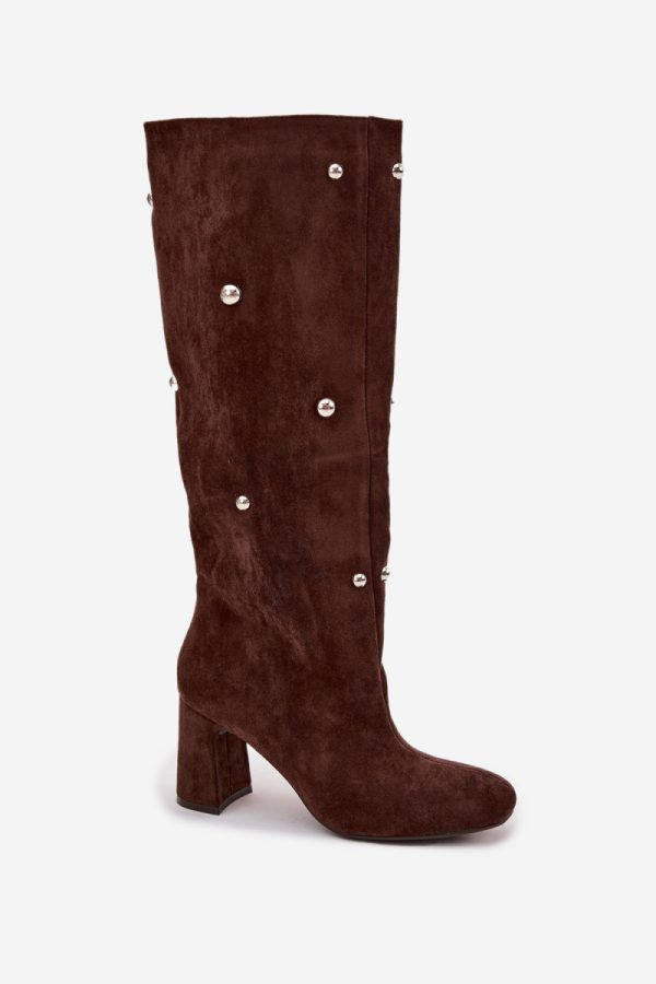 brown Heel boots model 219863 Step in style