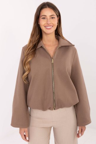 Beige Jacket in Women`s Coats, Jackets with Polyester