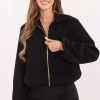 Black Jacket in Women`s Coats, Jackets with Polyester
