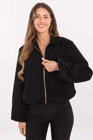 Black Jacket in Women`s Coats, Jackets with Polyester