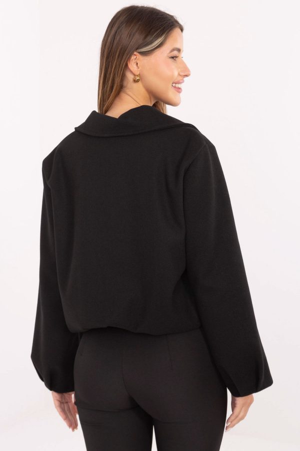 Black Jacket in Women`s Coats, Jackets with Polyester
