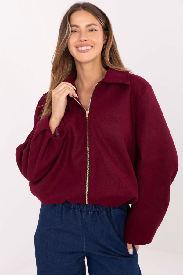 Red Jacket in Women`s Coats, Jackets with Polyester