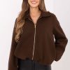 Brown Jacket in Women`s Coats, Jackets with Polyester