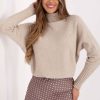 1099123 Beige Turtleneck in Sweaters, Pullovers, Jumpers, Turtlenecks, Boleros, Shrugs with Polyamide, Polyester and Viscose