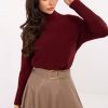 Red Turtleneck in Sweaters, Pullovers, Jumpers, Turtlenecks, Boleros, Shrugs with Polyamide, Polyester and Viscose