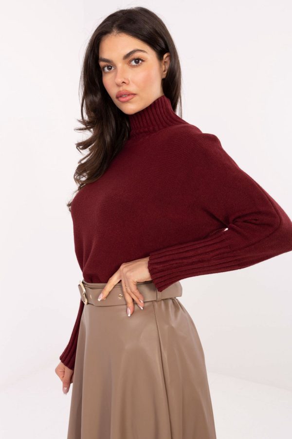 Red Turtleneck in Sweaters, Pullovers, Jumpers, Turtlenecks, Boleros, Shrugs with Polyamide, Polyester and Viscose