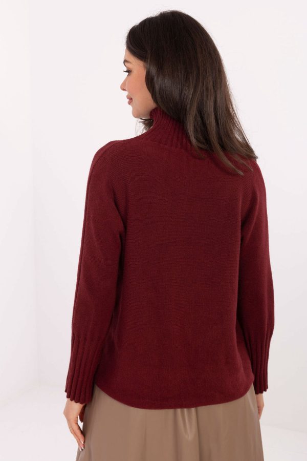 Red Turtleneck in Sweaters, Pullovers, Jumpers, Turtlenecks, Boleros, Shrugs with Polyamide, Polyester and Viscose