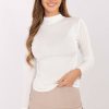 Beige Blouse in Women`s Blouses, Tunics with Polyester and Viscose