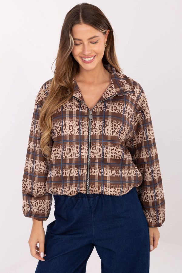 Multicolor Jacket in Women`s Coats, Jackets with Spandex and Polyester