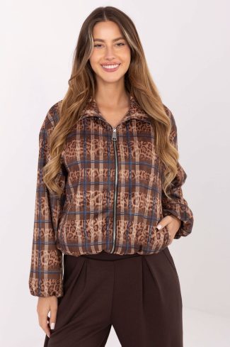1099164 Brown Jacket in Women`s Coats, Jackets with Spandex and Polyester