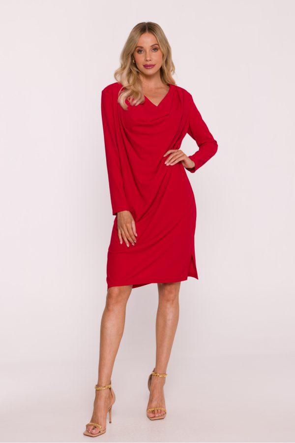 Red Evening Dress in Evening Dresses with Spandex and Polyester
