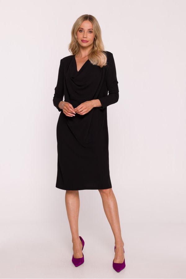 Black Evening Dress in Evening Dresses with Spandex and Polyester