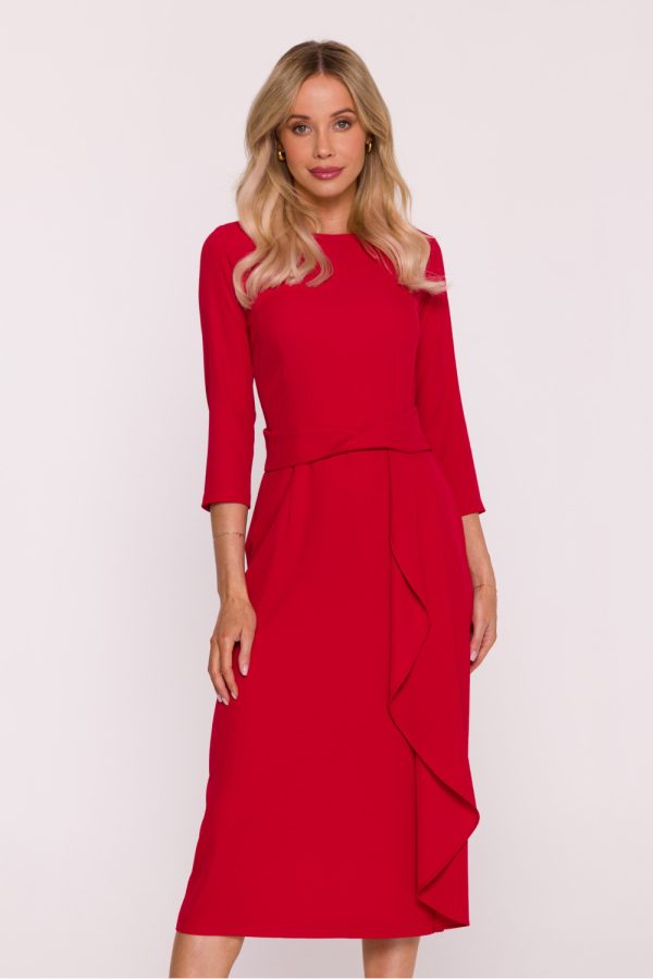 Red Evening Dress in Evening Dresses with Spandex and Polyester
