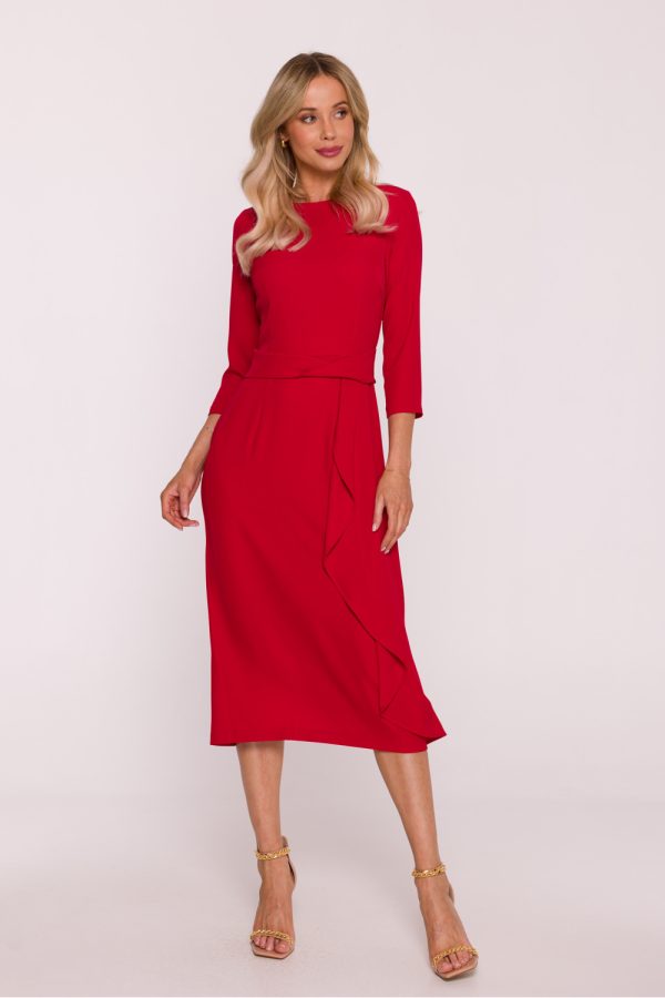 Red Evening Dress in Evening Dresses with Spandex and Polyester