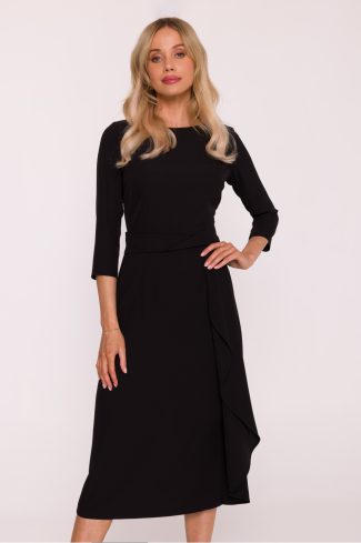 Black Evening Dress in Evening Dresses with Spandex and Polyester