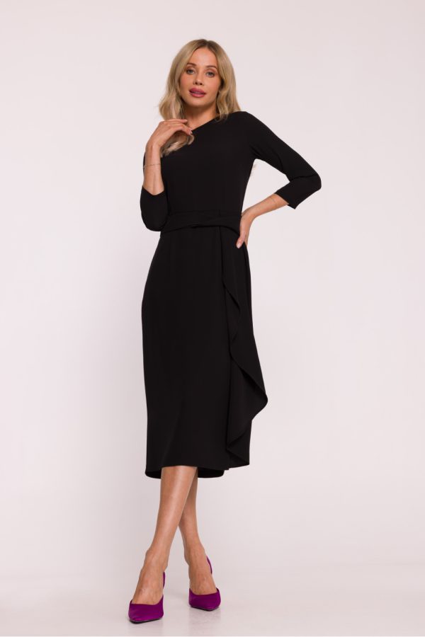 Black Evening Dress in Evening Dresses with Spandex and Polyester