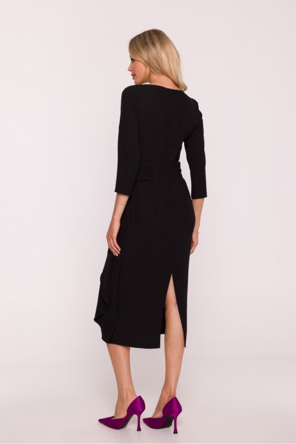 Black Evening Dress in Evening Dresses with Spandex and Polyester