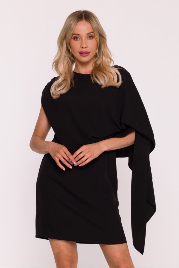 Black Evening Dress in Evening Dresses with Spandex and Polyester