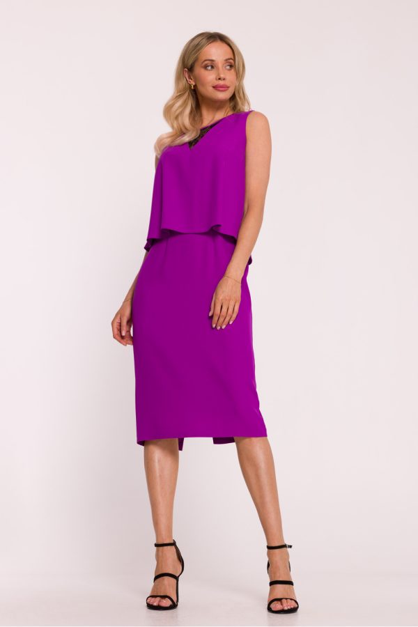 Violet Evening Dress in Evening Dresses with Spandex and Polyester