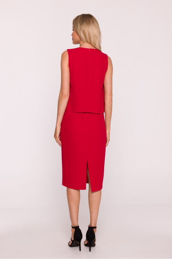 Red Evening Dress in Evening Dresses with Spandex and Polyester