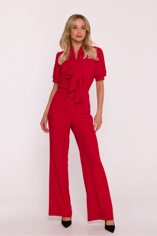 Red Suit in Playsuits For Women with Spandex and Polyester