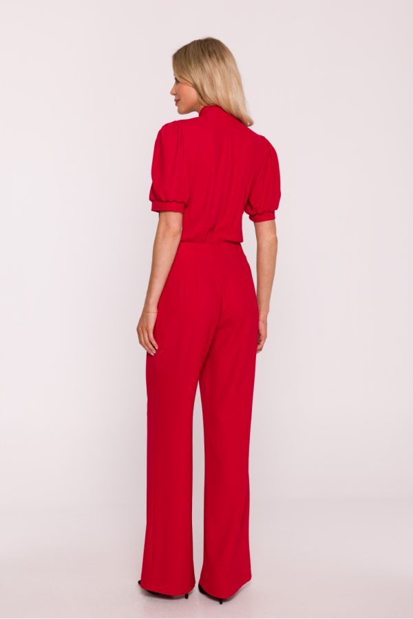 Red Suit in Playsuits For Women with Spandex and Polyester
