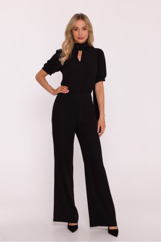 Black Suit in Playsuits For Women with Spandex and Polyester