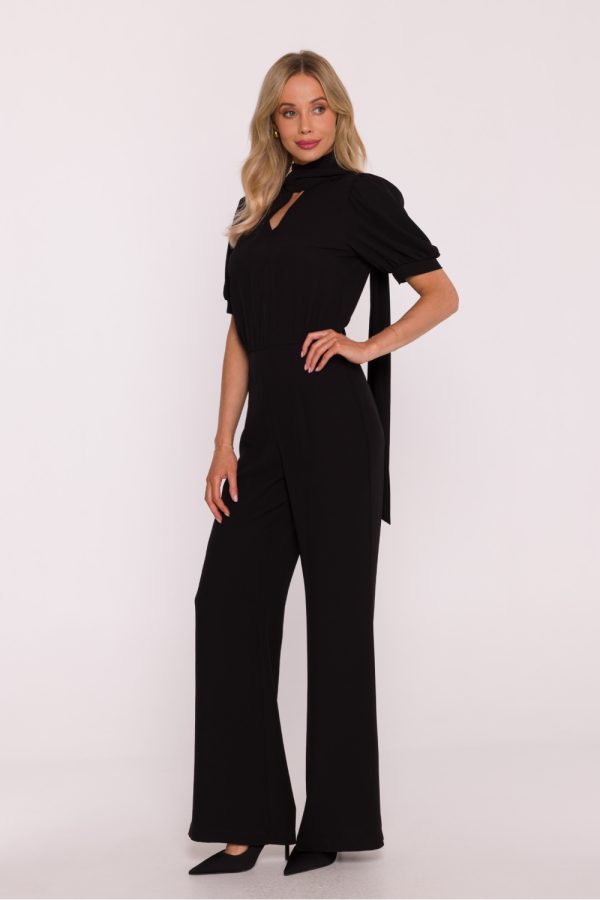 Black Suit in Playsuits For Women with Spandex and Polyester