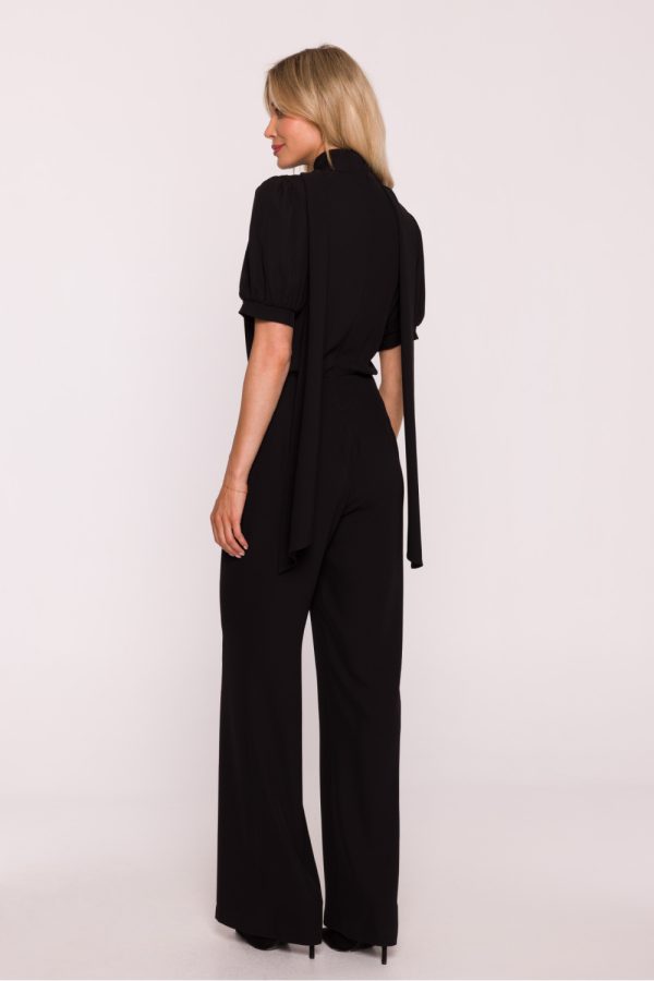 Black Suit in Playsuits For Women with Spandex and Polyester