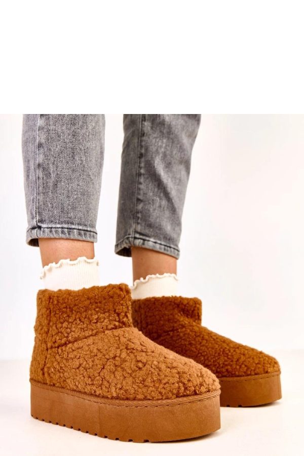 Brown Snow Boots....Fabric, Warmers, Footbed and Platform Height