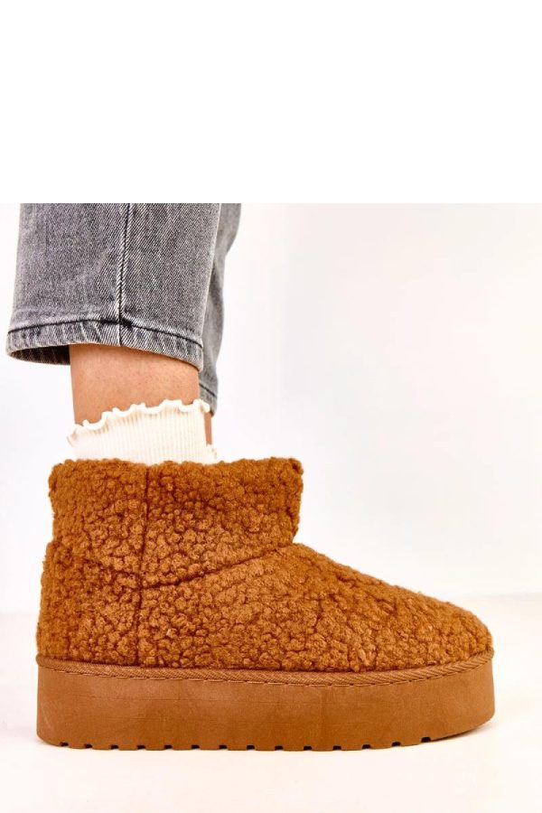 Brown Snow Boots....Fabric, Warmers, Footbed and Platform Height