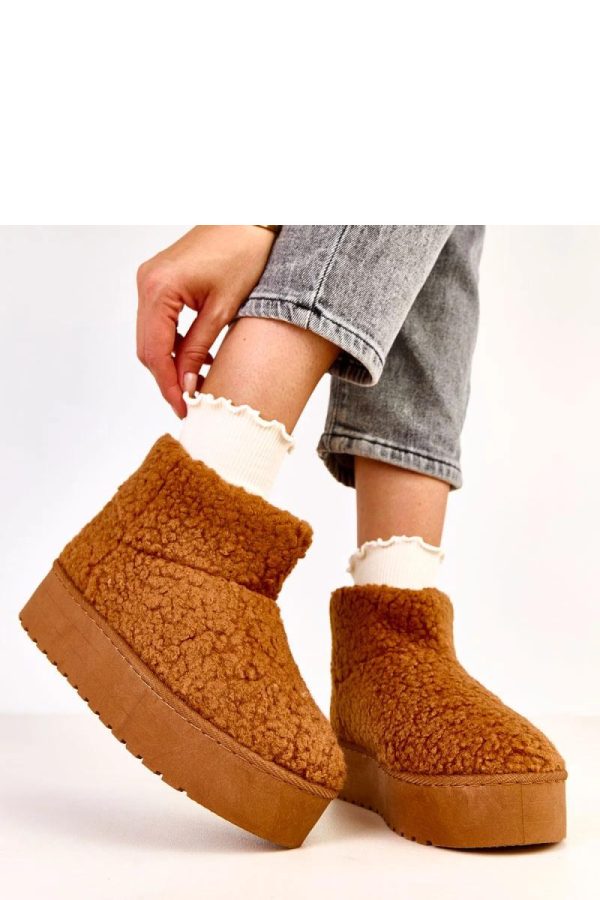 Brown Snow Boots....Fabric, Warmers, Footbed and Platform Height