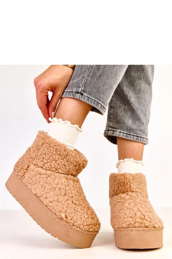 Brown Snow Boots....Fabric, Warmers, Footbed and Platform Height