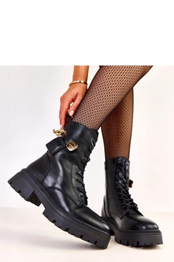 Black Bootie....Fabric, Footbed, Upper Height and Heel Height