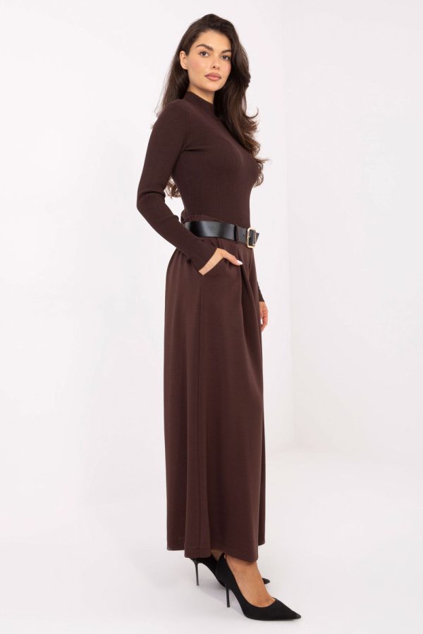 brown Women trousers model 220027 Italy Moda