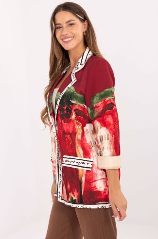 Red Jacket in Jackets, Vests For Women with Polyester and Viscose
