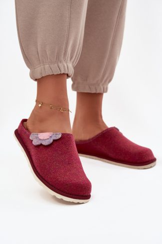 1099682 Pink Slippers in Slippers For Women with Fabric, Warmers, Footbed and Sole Height