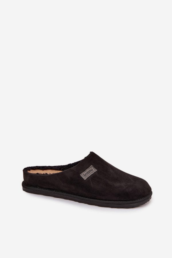Black Slippers in Slippers For Women with Fabric, Footbed and Sole Height