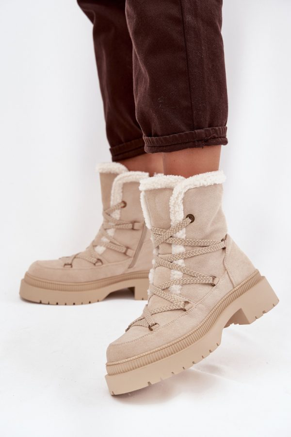 beige Snow boots model 220071 Step in style