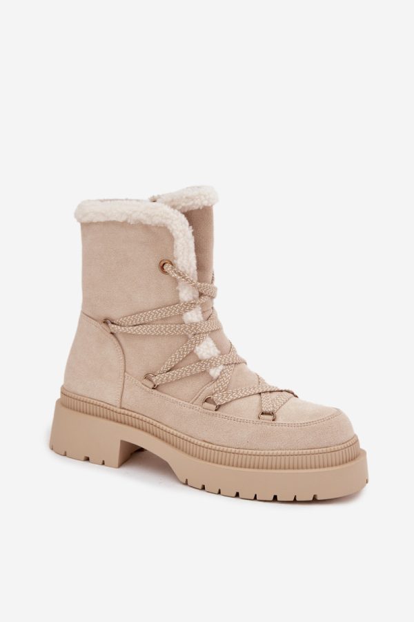 beige Snow boots model 220071 Step in style