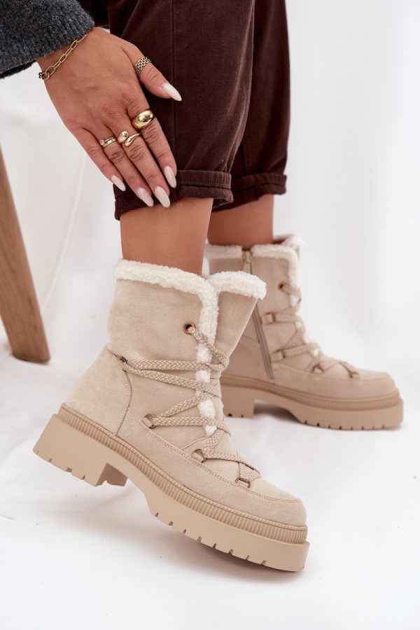 beige Snow boots model 220071 Step in style