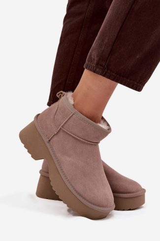 beige Snow boots model 220074 Step in style