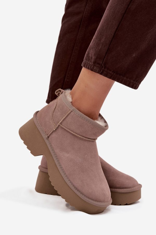beige Snow boots model 220074 Step in style