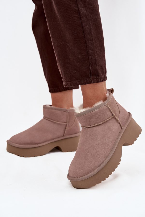 beige Snow boots model 220074 Step in style