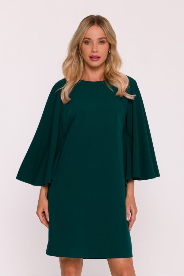 Green Daydress in Day Dresses with Spandex, Polyester and Viscose